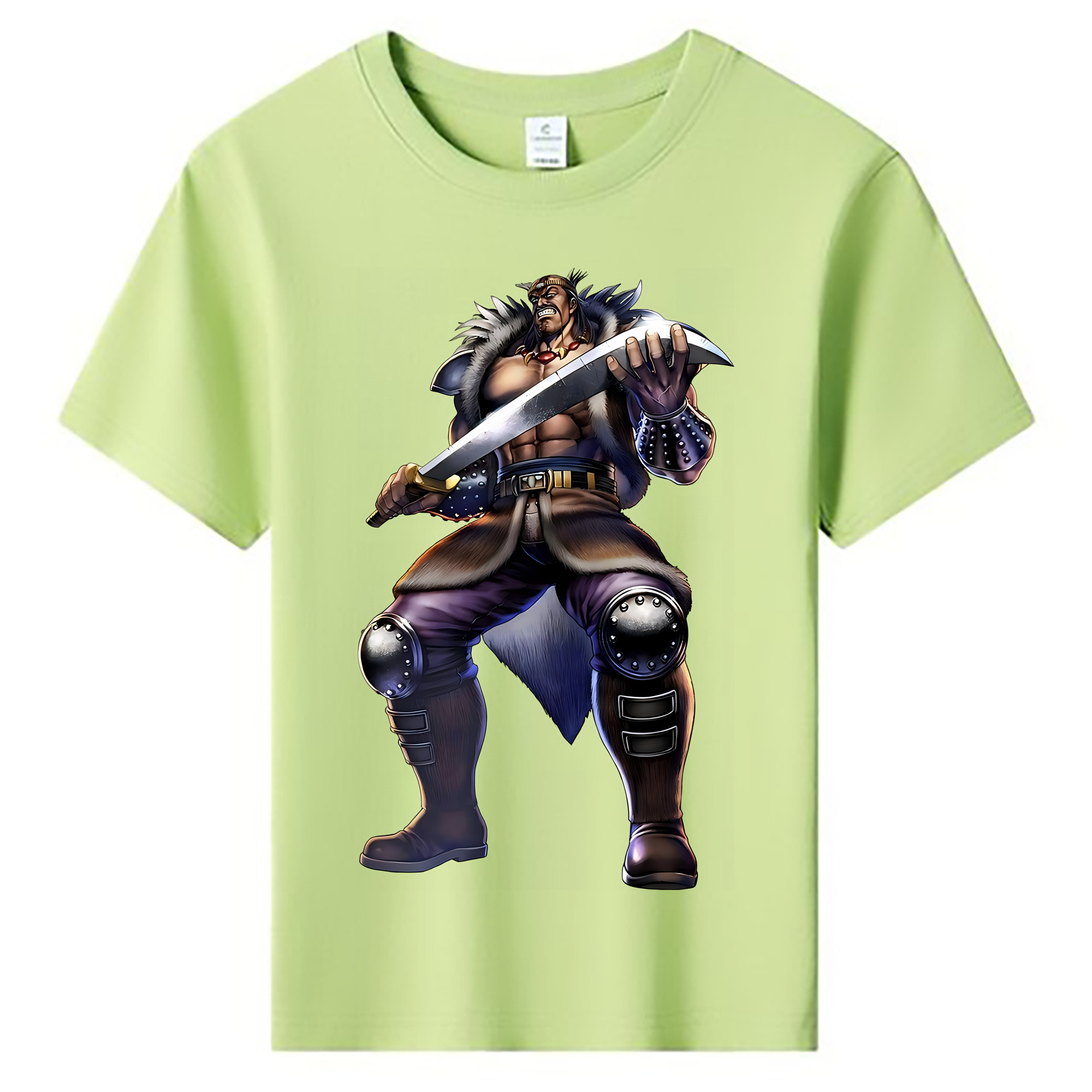 （画像用） 北斗の拳 Fist of the North Star 綿100％キッズTシャツ（フロントプリント）
